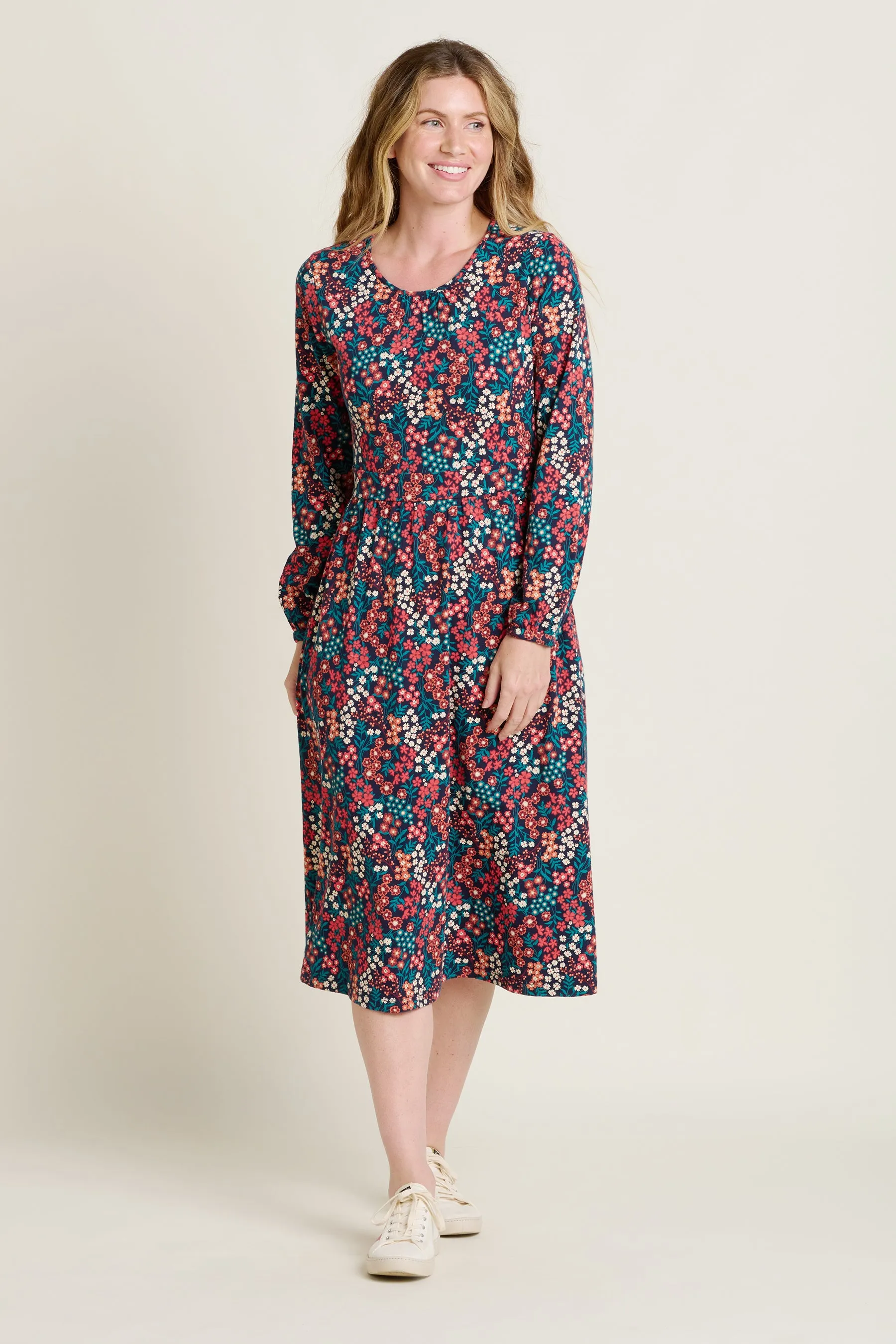 Winter Ditsy Midi Dress